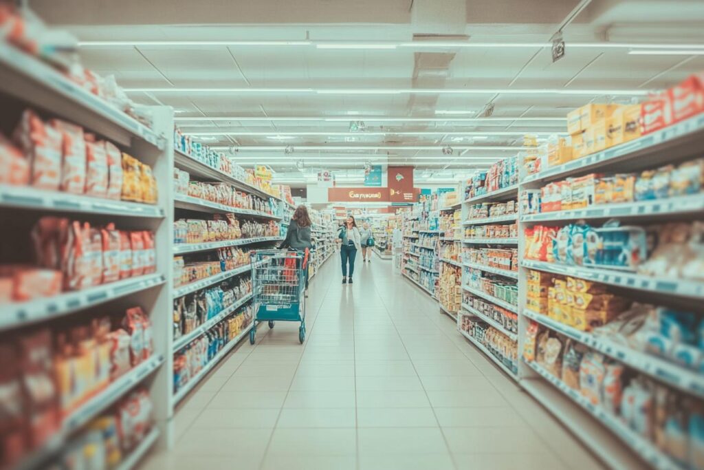 clients utilisant services grande distribution