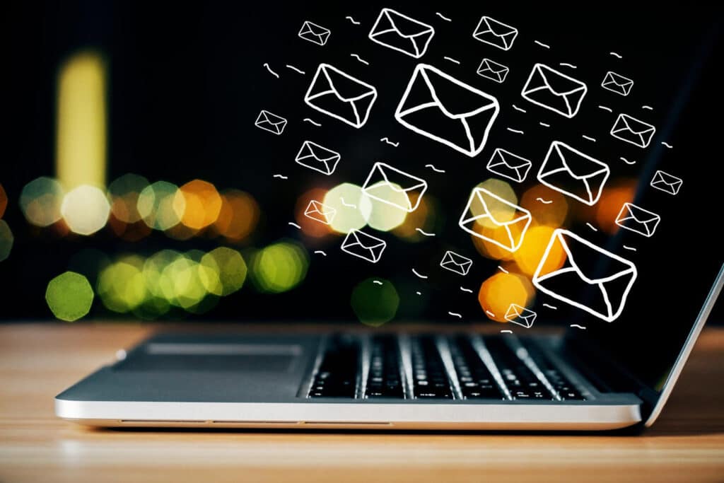 email network marketing concept