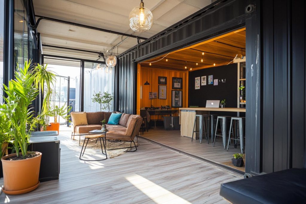 espace travail modulaire containers