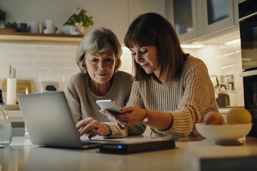 personnes agees technologie aide famille