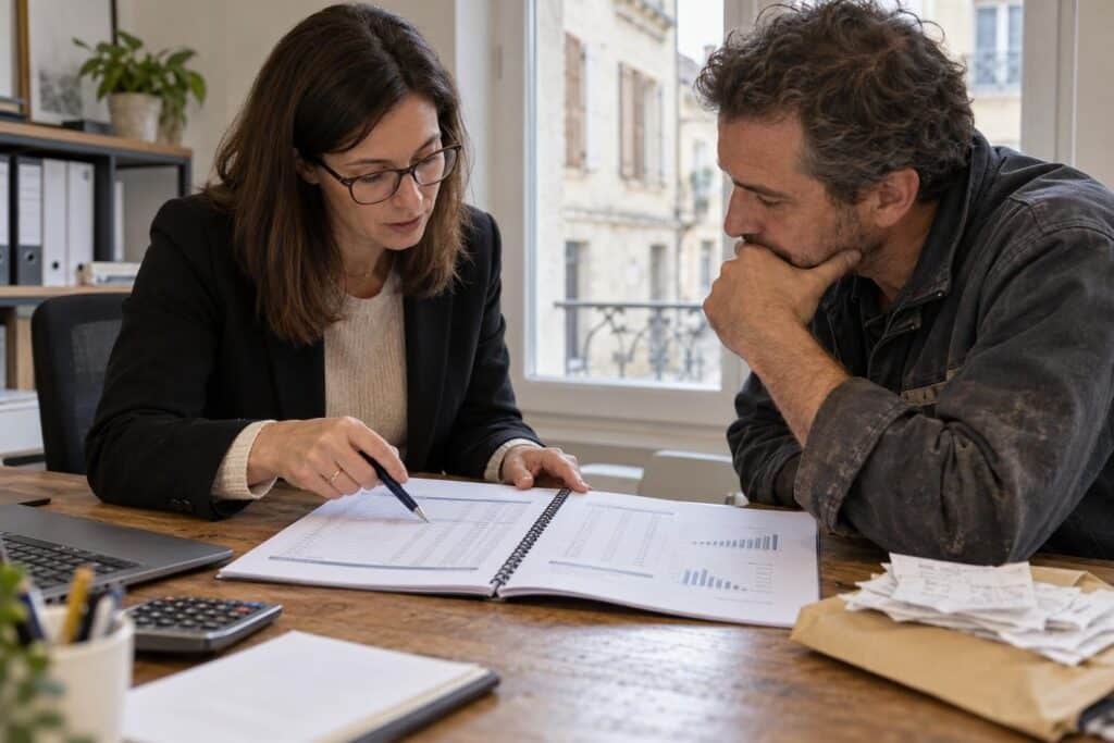 Plaquette comptable présentant le bilan et le compte de résultat