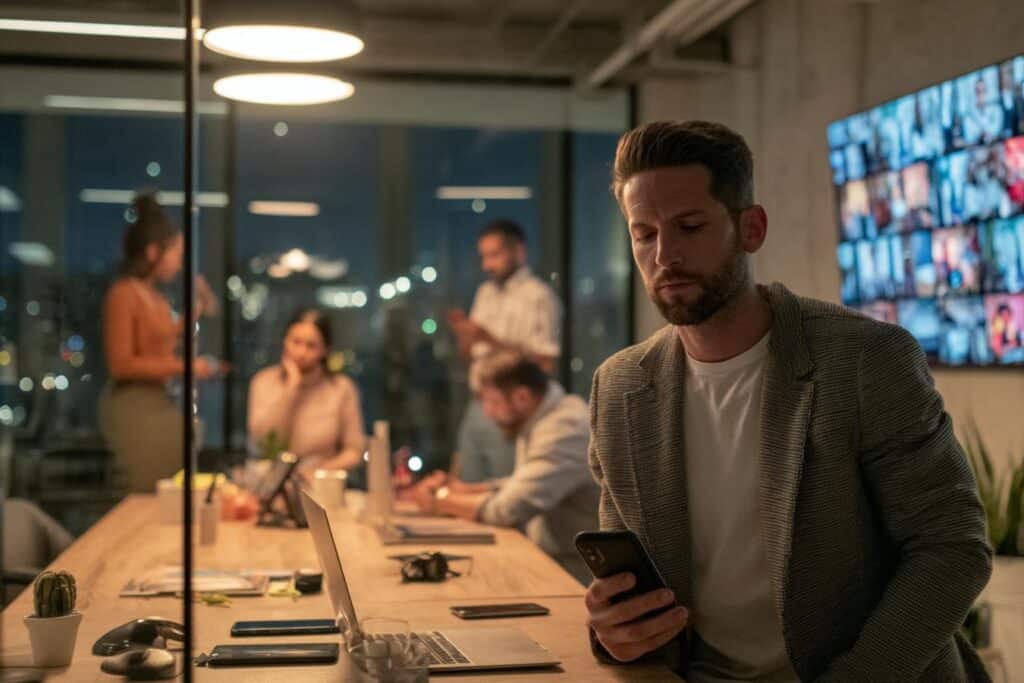 reseaux sociaux contenus baisse engagement