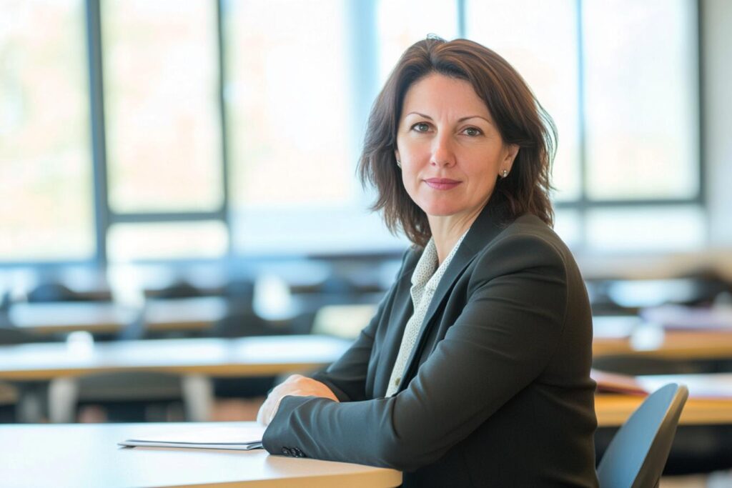 veronique sourit lors de sa formation ingenieur